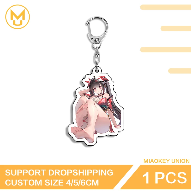 Sparkle Honkai Star Rail Sitting Posture Anime Figure Double Sided Acrylic Key Chains Glaring Exquisite Fashion Decorations