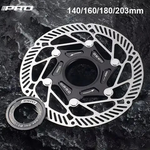 IIIPRO MTB Fahrrad Center Lock Bremsscheiben 140 160 mm 180 mm 203 mm Rennrad Scheibenrotor für Shimano Wärmeableitung Kühlrotor