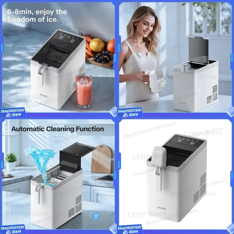 Ice Making Machine Small Mini Portable Home Automatic Bullet IceMaker for Use
