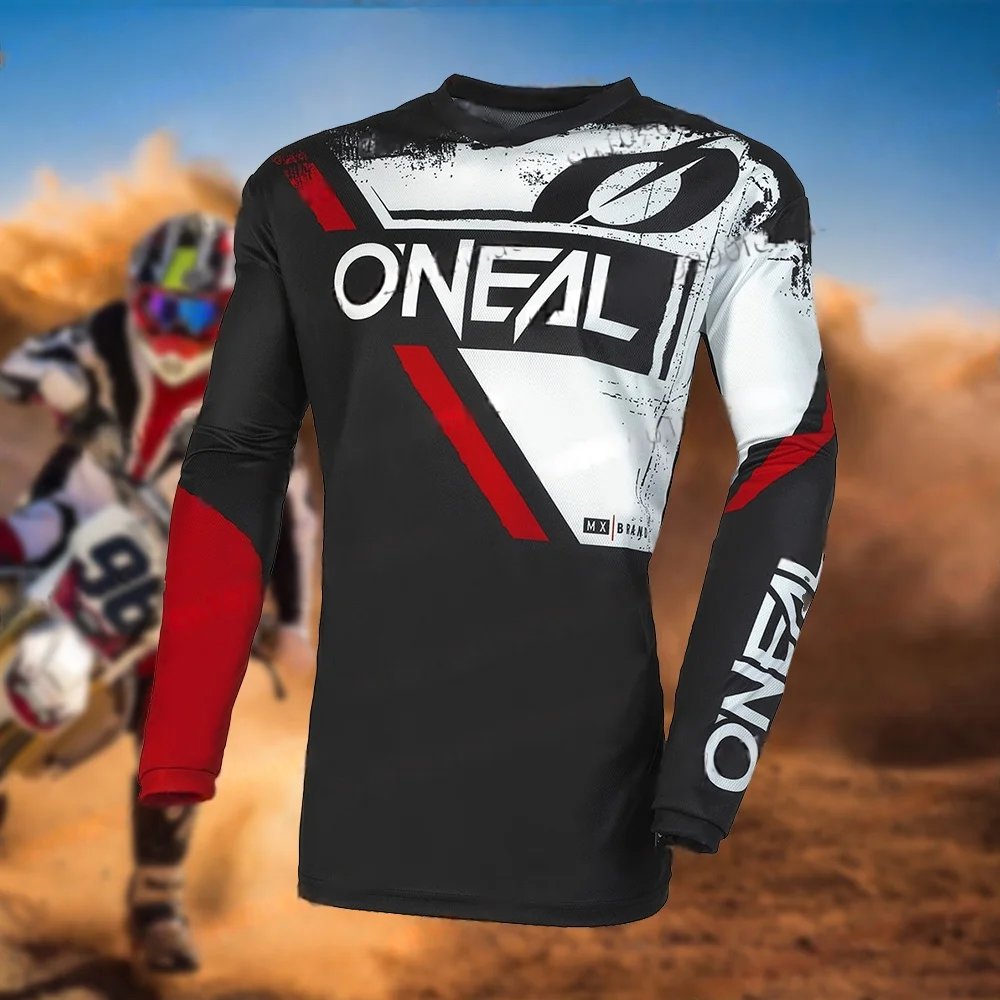 2025 Oneal Men's Off-road Motorcycle Mountain Bike Downhill Long Sleeved Sportswear Daily Sweat Wicking Quick Drying Men's Top