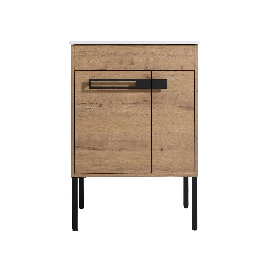 

24 Inch Bathroom Vanity With Sink, Freestanding Bathroom Vanity or Floating is Optional Conversion24*18