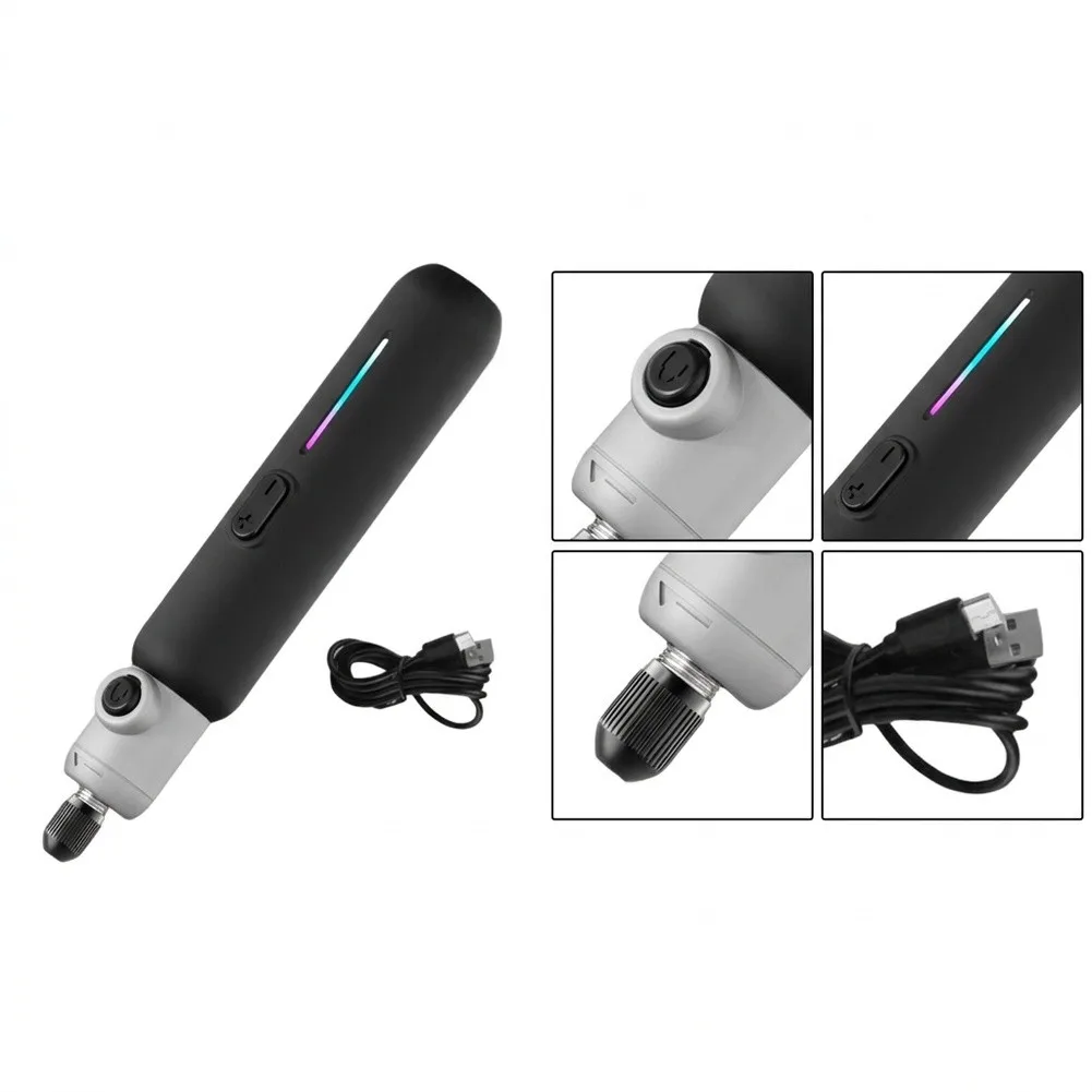 Electric Rotary Tool Pen For Wood Carving Drilling Polishing And DIY Handmade Crafts With USB Cable At Home