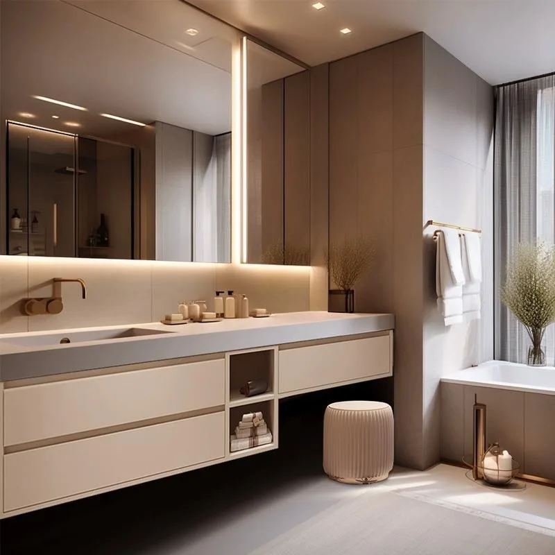 Rock slab hot bending integrated basin bathroom cabinet combination rock slab seamless ceramic basin hotel washbasin wash basin