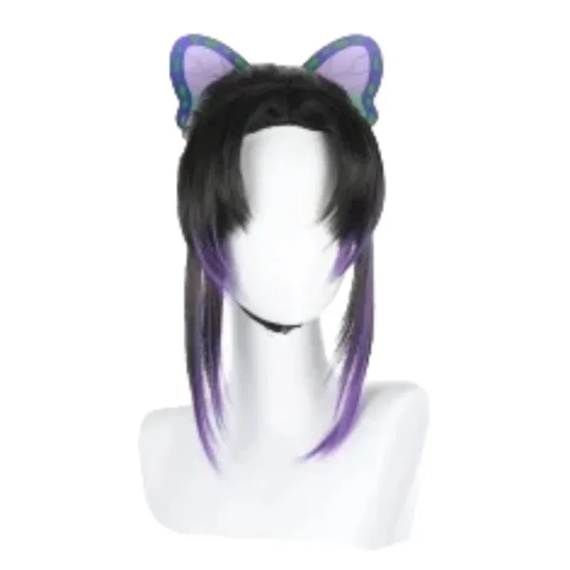 Костюмы на Хэллоуин для женщин, аниме Demon Slayer Kochou Shinobu, костюм для косплея, парик Haori Shinobu, косплей, кимоно Demon Slayer