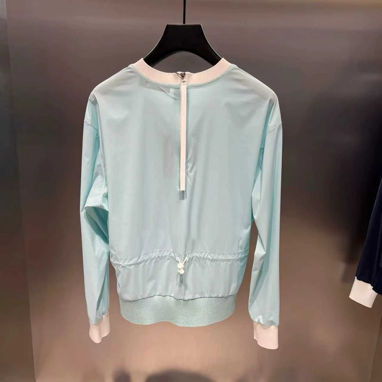 

2026 New Women's Golf Windbreaker Long Sleeve Letter Print Crew Neck Hoodie Drawstring Waist Casual Versatile Summer Clothing
