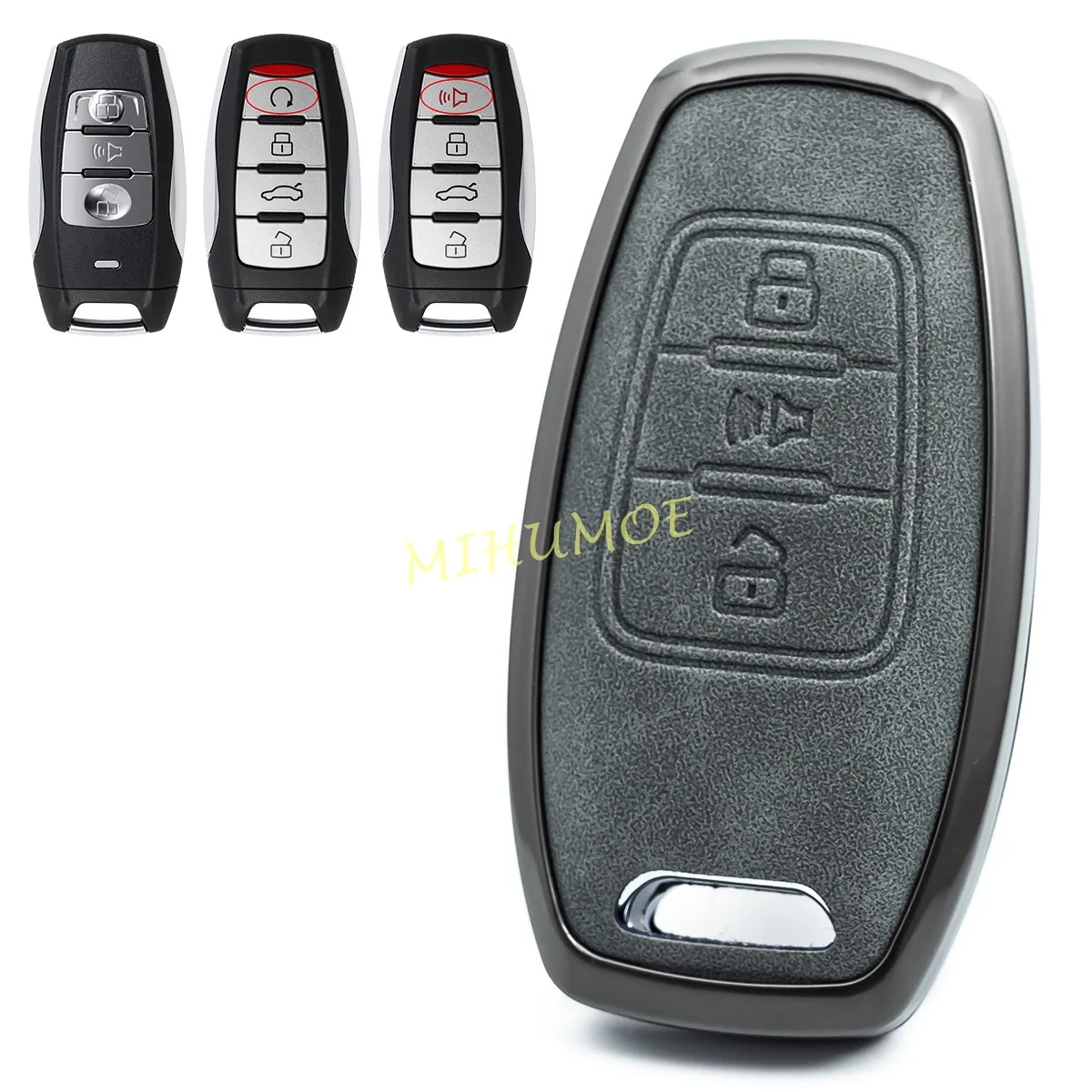 

Чехол для ключей Great Wall Haval (3/4 кнопки) для моделей Jolion, H6, H7, H4, H9, F5, F7, F7X, H2S, Dargo. Корпус из цинкового сплава. Аксессуары для брелоков.