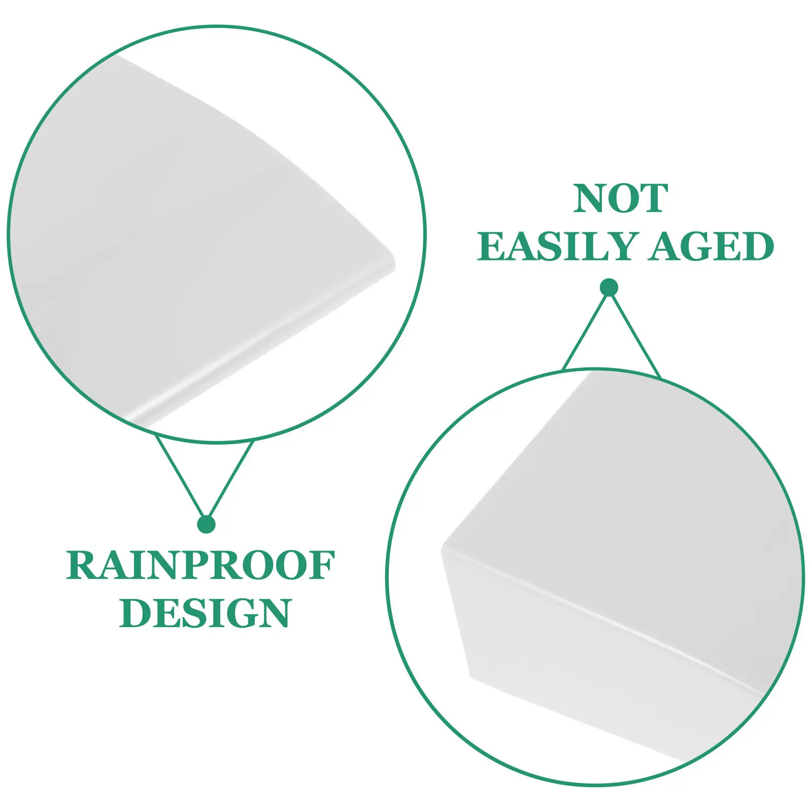 Mailbox Rain Cover Plate Rain Barrier Weatherboard Plastic Wall Mounted Protective Roof Outdoor Letter Box Shield 14.8x11.2x4in