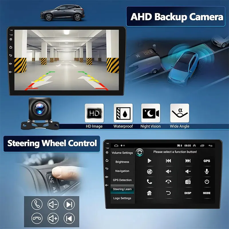 أندرويد 15 Carplay Auto Qualcomm 2K QLED شاشة مشغل راديو السيارة لمازدا BT50 2011 - 2020 نظام تحديد المواقع الوسائط المتعددة واي فاي 4G BT الملاحة