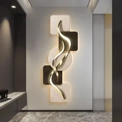 [3D imitation]Modern Wall Lamp Entrance Decor Painting Nordic Living Room Blackground Bedroom Bedside Lighting LED Minimalist