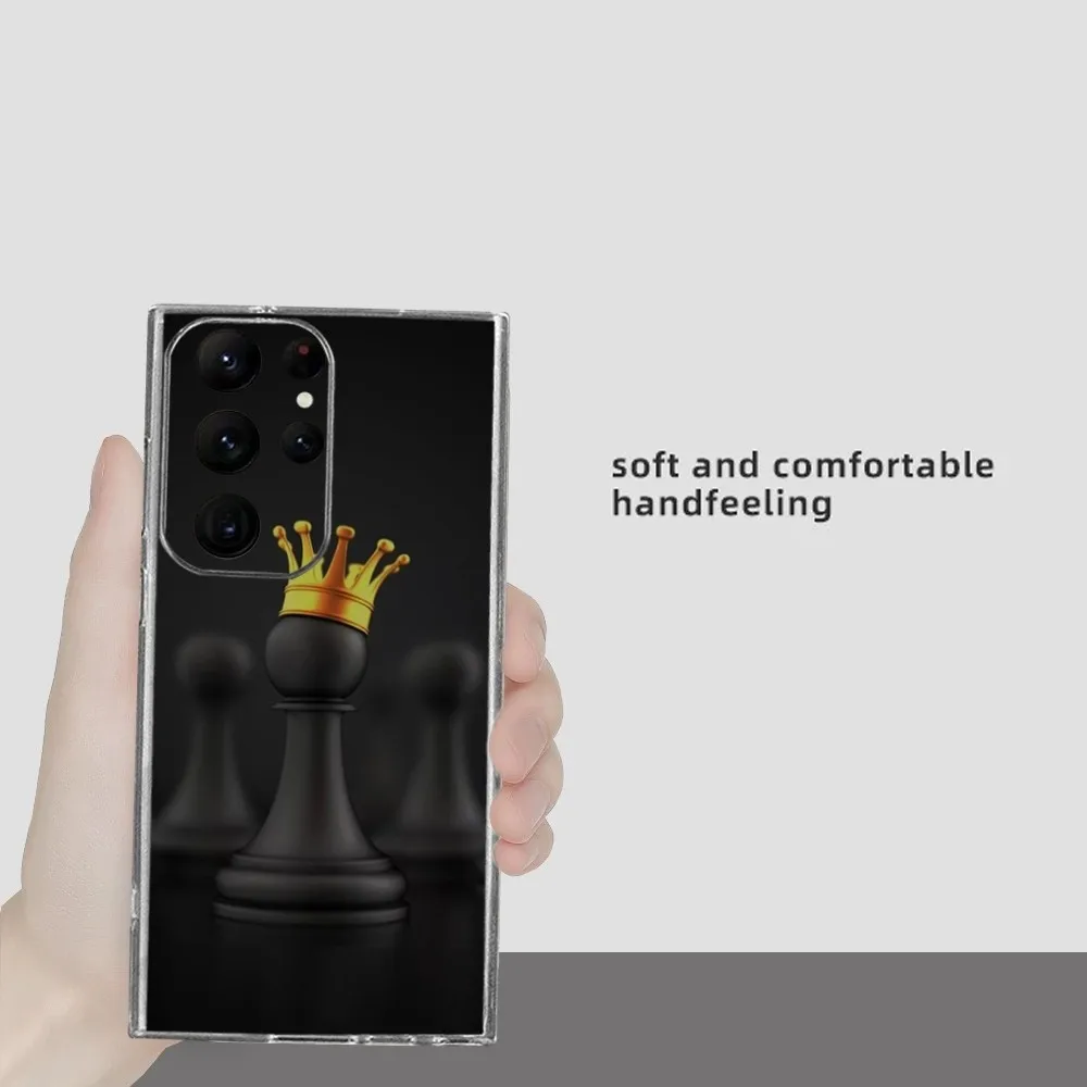 Schaakhoesje Telefoon Hoesje Voor Samsung Galaxy S24 Ultra S22 S23 Ultra S21 S20 5G Beschermende Siliconen Tpu Funda