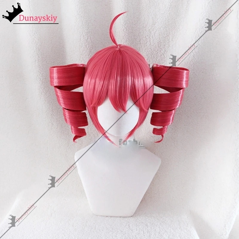 Anime Kasane Plafond Teto Cosplay Kostuums Vrouwen Rode Paardenstaart Pruik Hoge Hittebestendige Haar Teto Rollenspel Pruik Lang Krullend haar