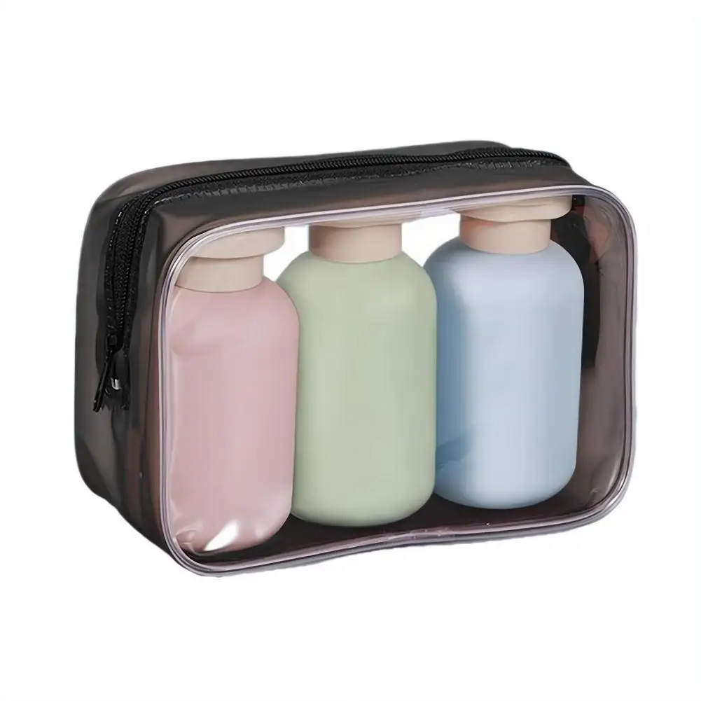 3-teiliges 100-ml-Reiseflaschen-Set aus Silikon für Shampoo, Lotion, Duschgel, Lotionsspender, auslaufsicher, nachfüllbar, Reiseutensilien