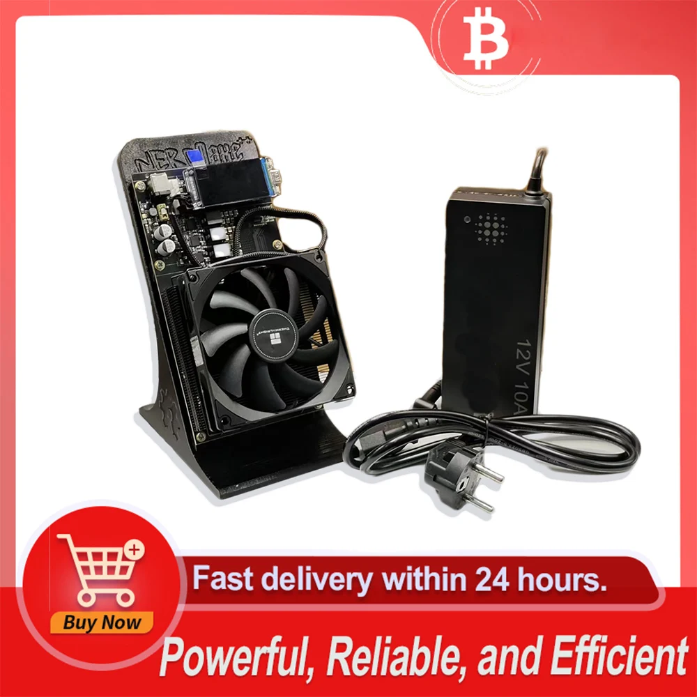 

Nerdqaxe 4.8T BTC Solo Miner Bitaxe Nerdminer Nerdqaxe+ + 4.8T-5TH/S 75W Nerdqaxe 4.8 BM1370 Chips