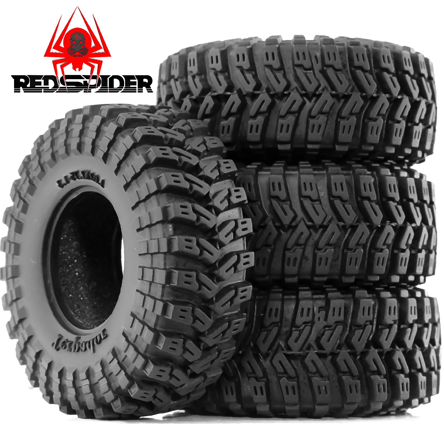 1.3 Weichgummi-Radreifen für 1/18 TRX4M, 1/24 Axia1 SCX24 RC Crawler Car, RC 1.3 Zoll Gummi-Radreifen, Straßenweiche Reifen