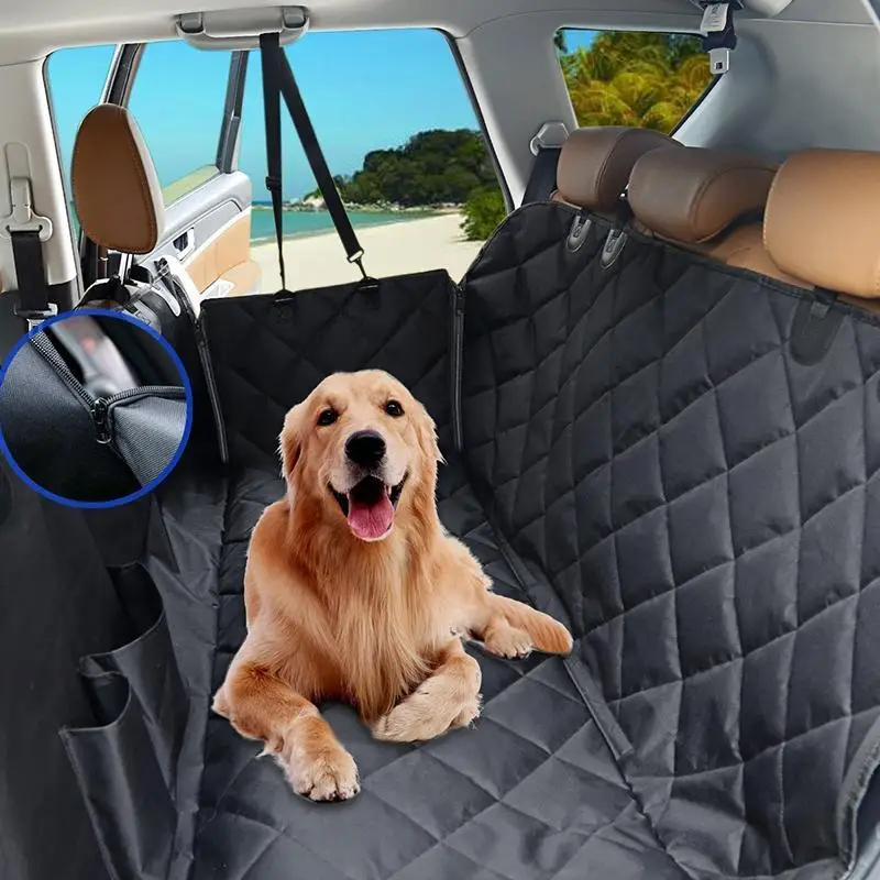 Dog Car Seat Cover Pet Mat Waterproof Anti Slip Rear Seat Travel Dog Carrier Hammock Protector Mat Safety Carrier Pet Supplies