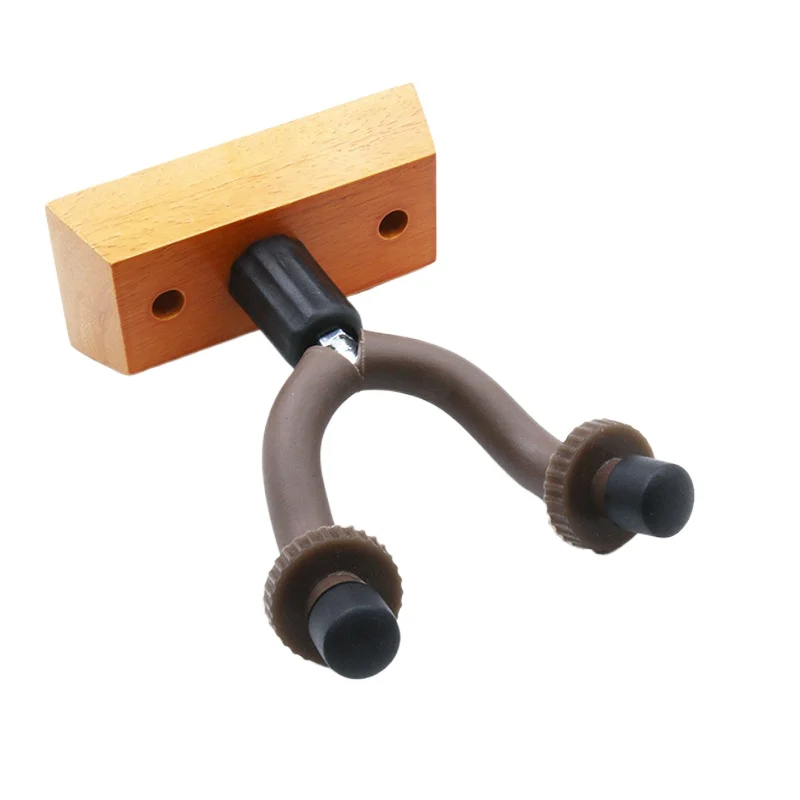 Solid Wood Guitar Wall Mount Hanger Wooden Base Holder for Acoustic Electric Guitar Bass Ukulele Violin Instrument Accessories