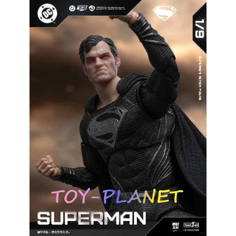 جديد وأصلي 1/9 Fondjoy Zack Snyder's Justice League إصدار سوبرمان الأسود 2.0 شخصيات الحركة البلاستيكية المشتركة المنقولة هدايا الأطفال اللعب #5