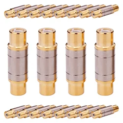 4/8/16PCS Gold Plated High Quality  Dual RCA Connectors RCA Female to Female Jack Socket Straight Speaker Adapter Cable Extender