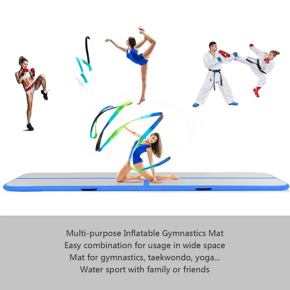1-3m Ginnastica Pista d\'aria Allenamento Palestra Yoga Resistente all\'usura Airtrack Materasso da palestra Materasso per yoga ad acqua per