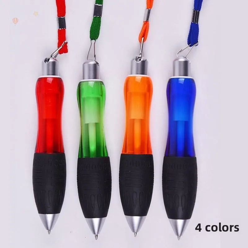 

Neck Strap round Ball Pen Office Use Anti-Loss Pen Neck Hanging Rope Business Supplies Writing Tool Black Ink .0mm Tip