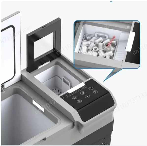DC 12/24V and  AC 220V/240V Car Refrigerator Freezer New Design Camping Travel Compressor Ice Maker Car Fridge
