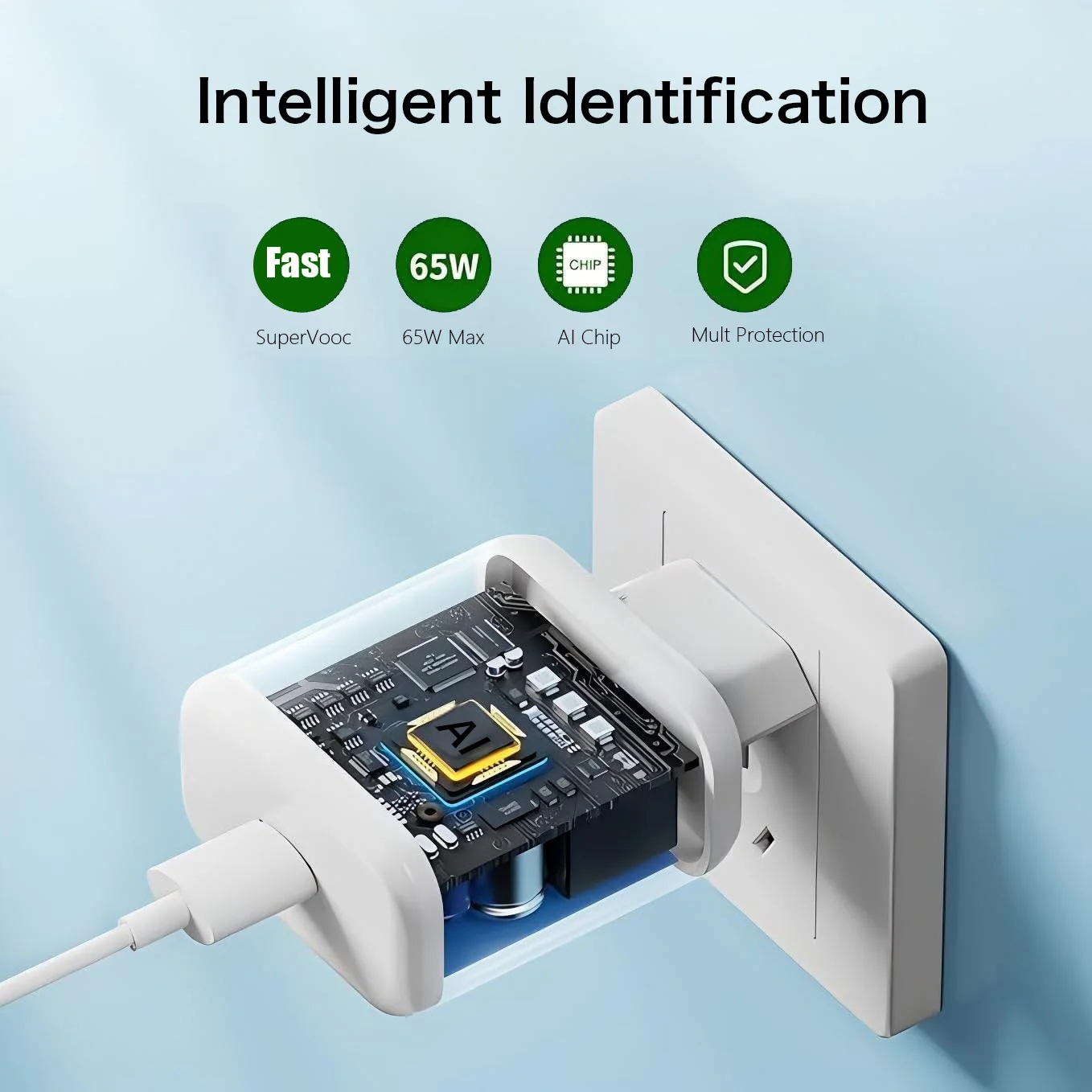 65W Supervooc 2.0 Fast Charger For Oppo K9 Find X2 X3 X5 Pro Neo Lite 5G USB Type-C Cable image 4