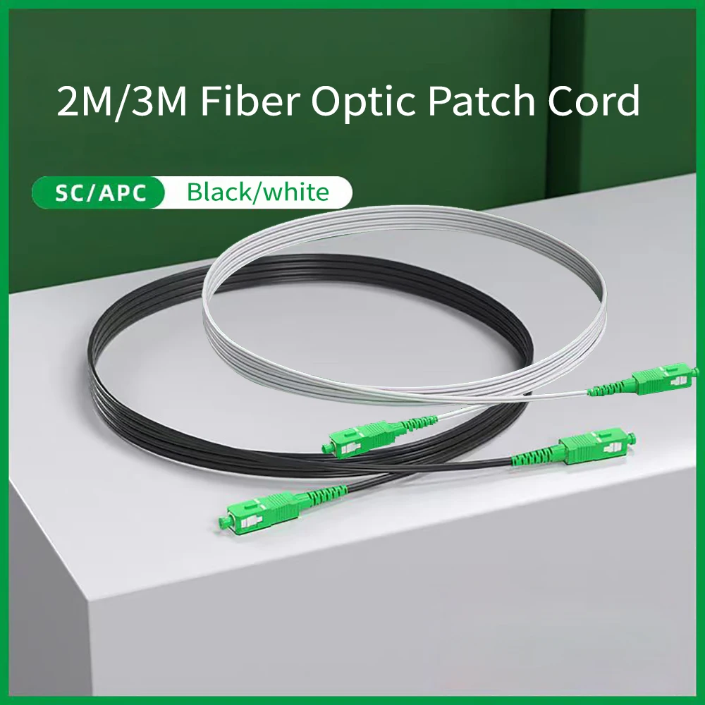 

2M/3M Indoor Fibre Optica Drop Cable Single Mode SC/APC-SC/APC Optical Cable FTTH Fiber Optic Patch Cord for router modem