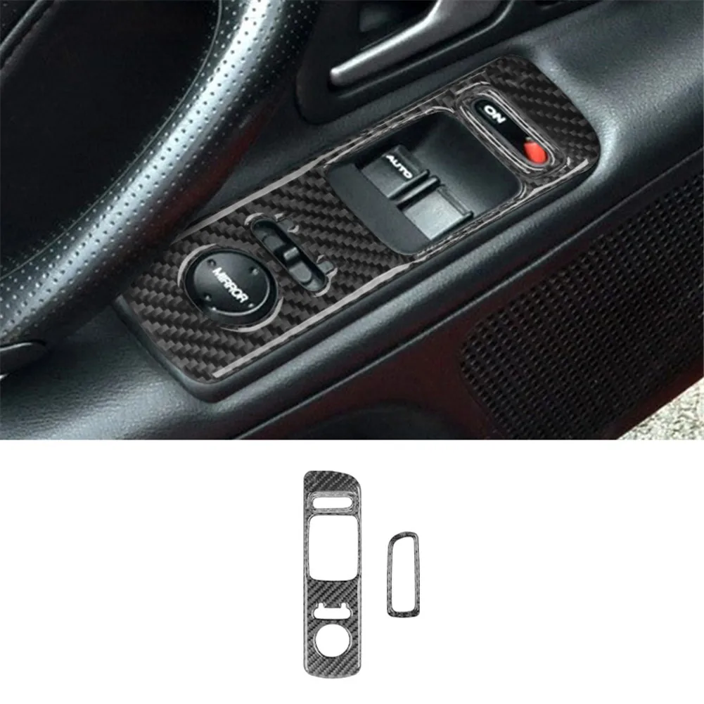 Car Interior Decoration Protection Carbon Fiber Black Sticker For Honda S2000 2000-2003 Styling Accessories