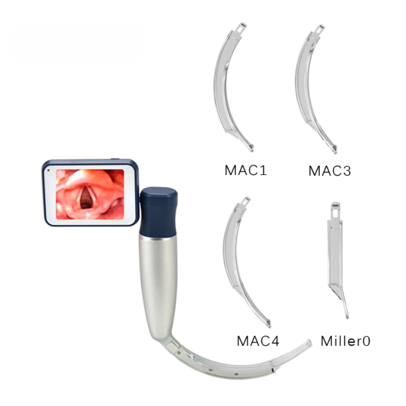 Portable and Handheld Disposable Video Laryngoscope with 4 Baldes