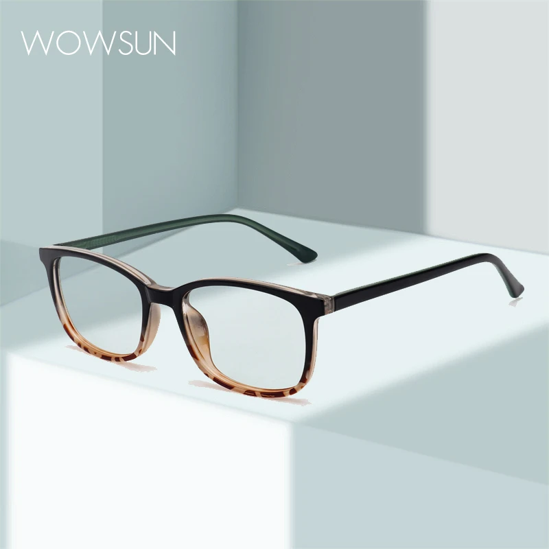 WOWSUN Fashion Reading Glasses Anti-Blue Light Women Men Computer Presbyopia Hyperopia Reading Eyeglasses