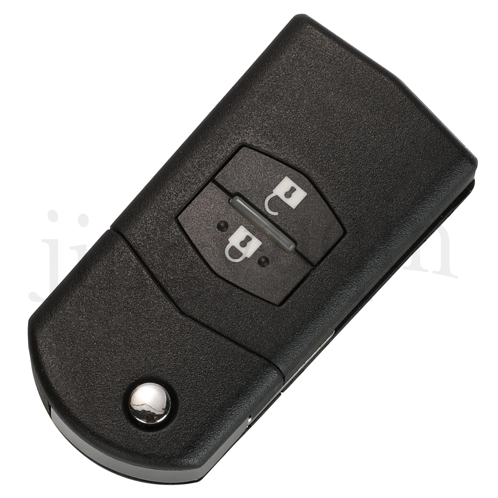 jingyuqin Upgraded Flip Remote Car Key For M2 M3 M5 M6 M8 CX7 CX9 RX8 Visteon 2/3 Buttons 315/433MHz ID63 Chip