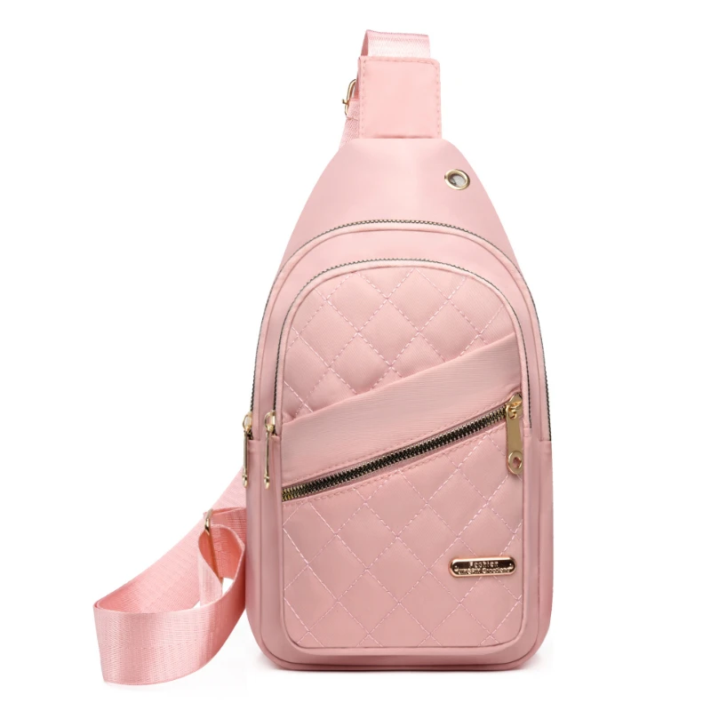 Neue Nylon-Stoff Damen-Brusttasche Modische Einzelschulter-Umhängetasche Große Kapazität Fahrrad-Gürteltasche – Detail 5