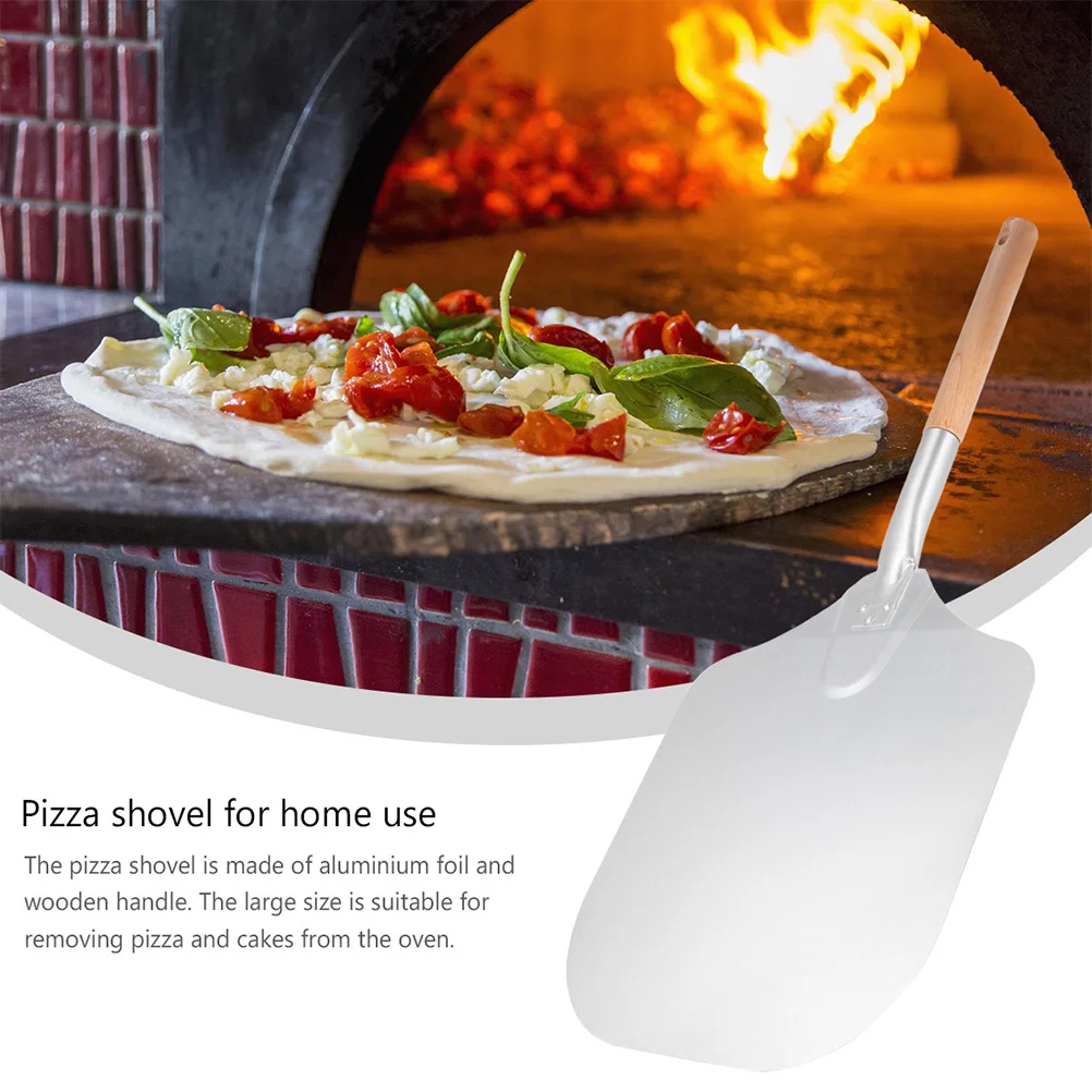 

Spiral Pattern Pizza Paddle 65cm Wood H Aluminum Oven Baking Tool Large Spatula Lifter Kitchen Supply
