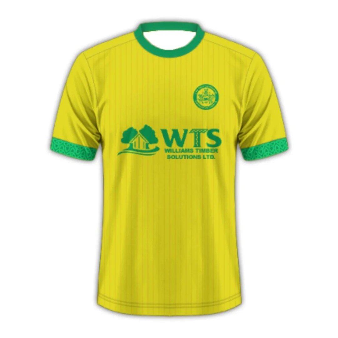 25-26 Cymru Premier Caernarfon Town مباراة تدريب جيرسي المنزل كرة القدم جيرسي الرياضة الجافة بسرعة تي شيرت رجالي ملابس الاطفال #2