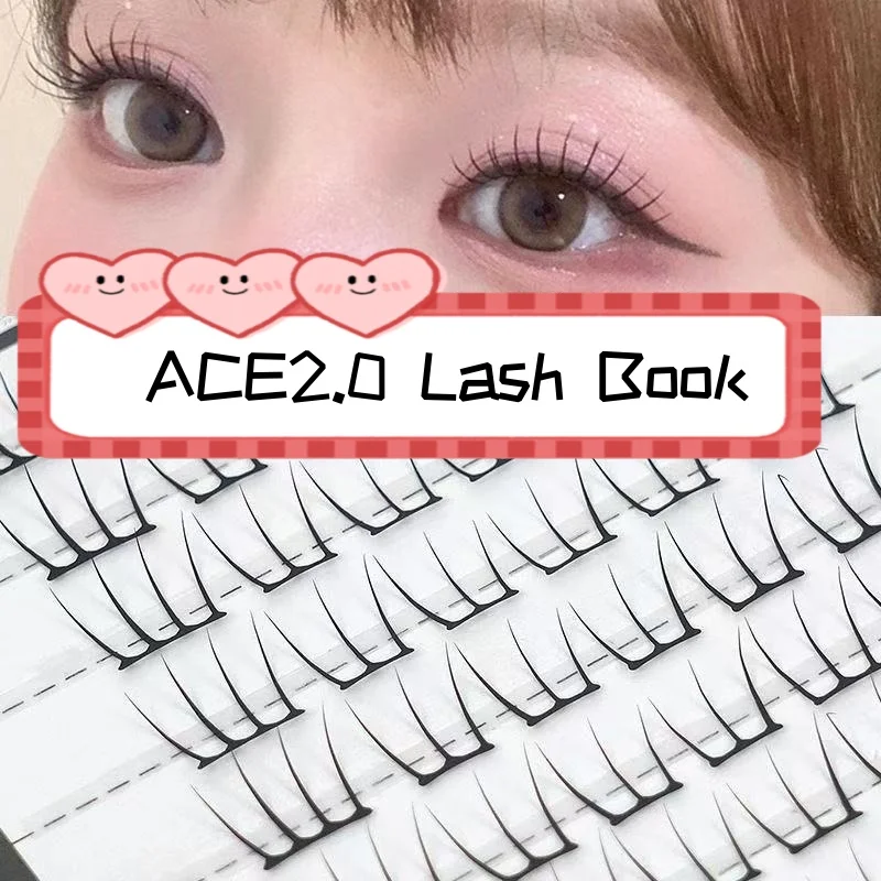 MIAOJIE K-pop Lash Without Glue - Natural & Fluffy, Instant Eye-Enlarging, Wearable for No-Makeup Look, Lightweight & Curly