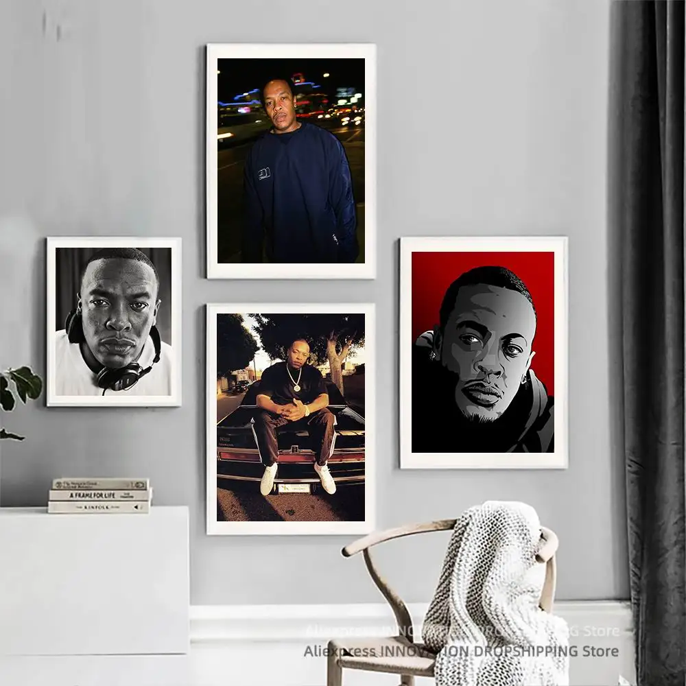 Dr. Dre Singer Band Cover Album Music Star Celebrity Poster and Prints Canvas Print Painting Pictures Wall Decor Art Home Decor