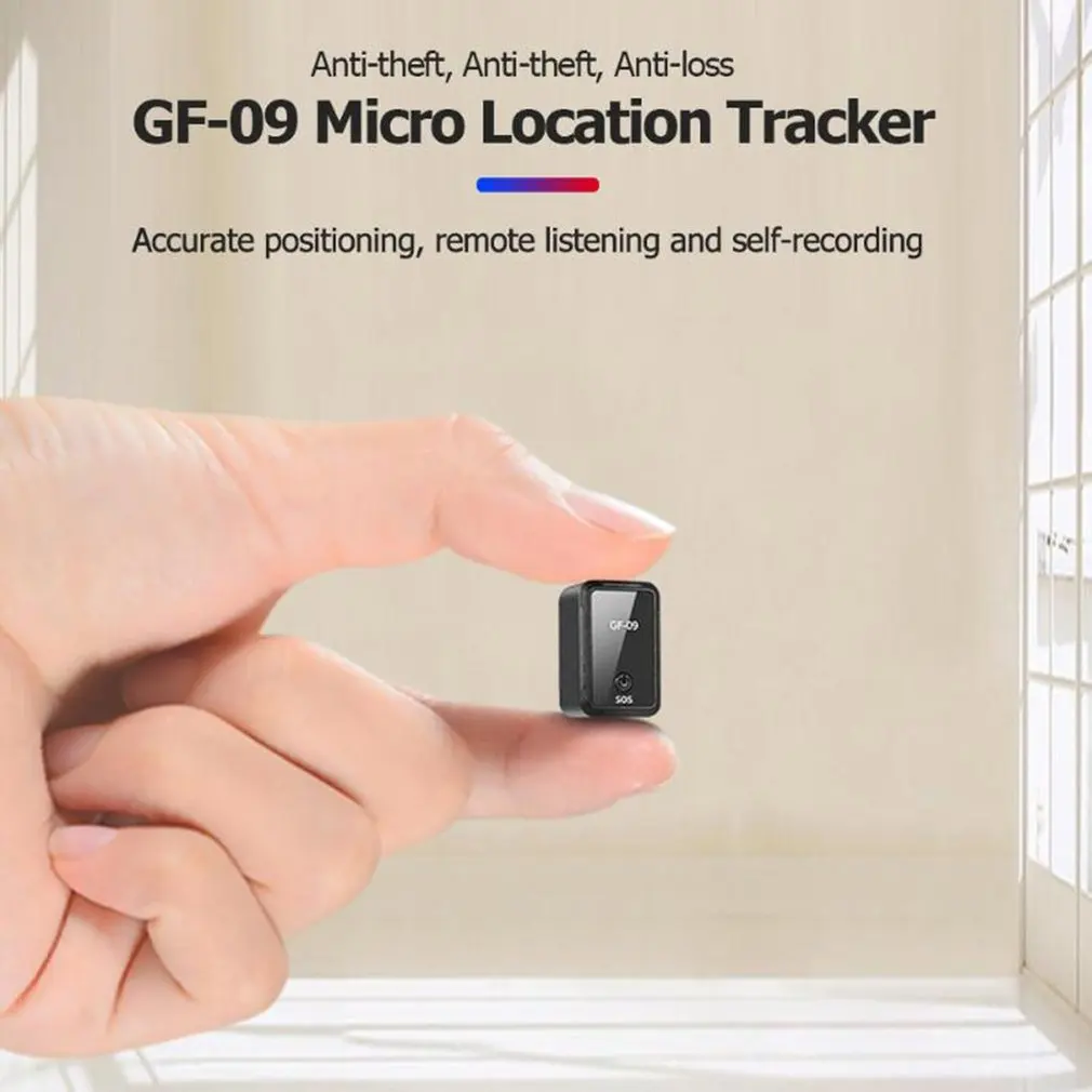 GF-09 Mini GPS Locator Car Tracker Sound Alarm Real Time Tracking Magnet Adsorption SIM Inserts Message Pets Anti-lost SOS Alarm