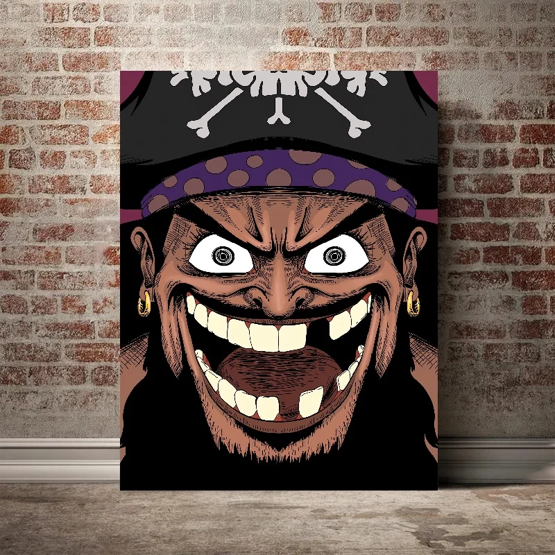 Four Emperors Marshall D Teach Classic Japanese Anime Characters One Piece Canvas Printing Wall Decorations Living Room Poster