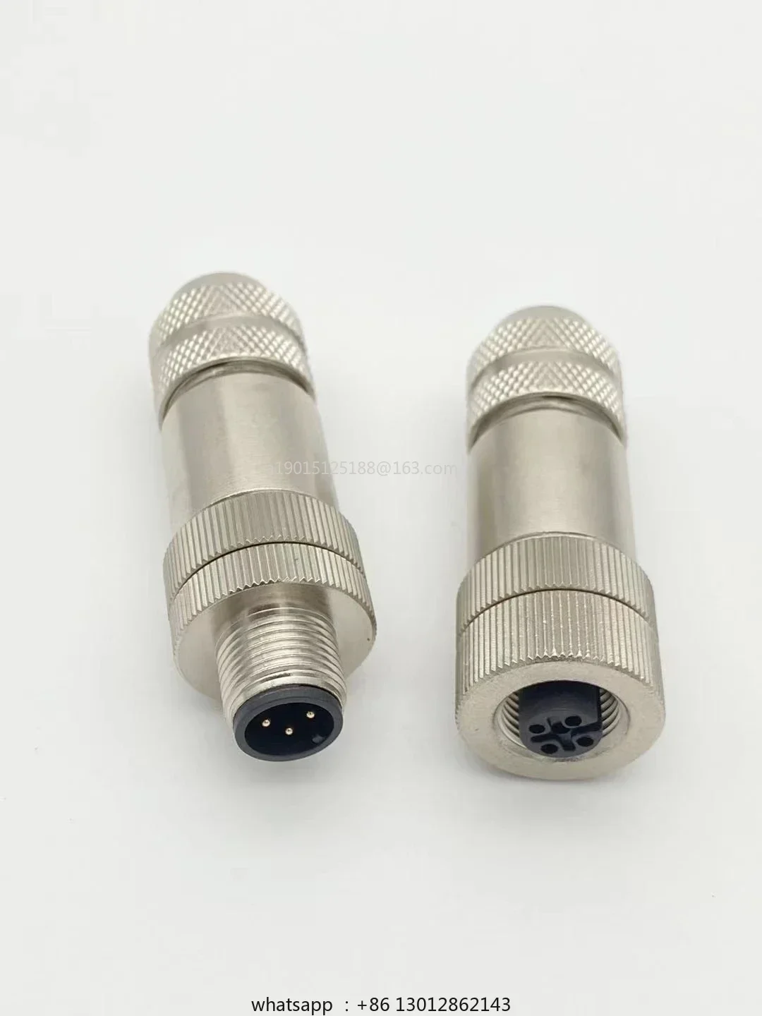New M12 Metal Shielded Connector Ethernet Connector Aviation Plug 4-5-8 -12 Core Waterproof