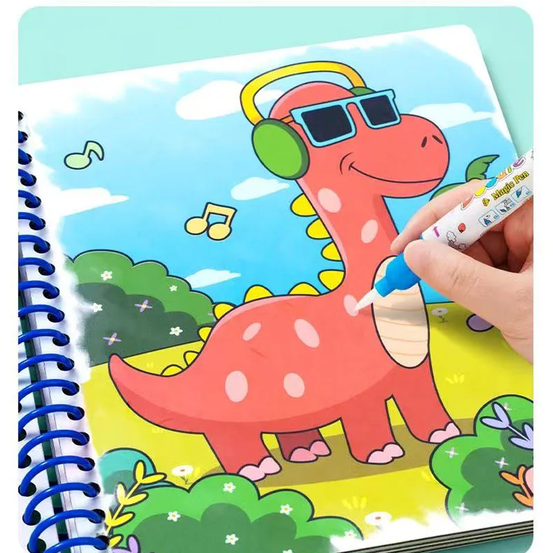 Magic Water Drawing Book Children Painting Toys Reusable Coloring Books Sensory Early Education Toys for Kids Notebooks Writing