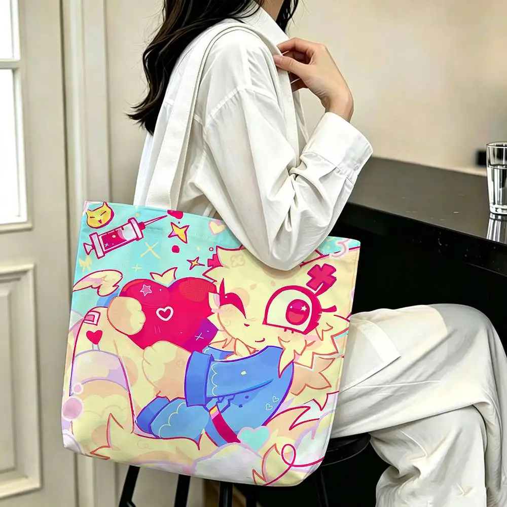 Animal hospital H-Head nurse Printed Canvas Tote Bag Shoulder Bag Commuter Mommy Shopping Bag