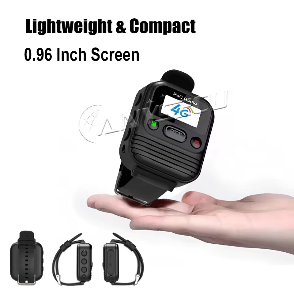 New Anysecu M2 4G Radio Watch PTT Direct Talk RTOS System Work With Global-PTT Mini LTE Walkie Talkie