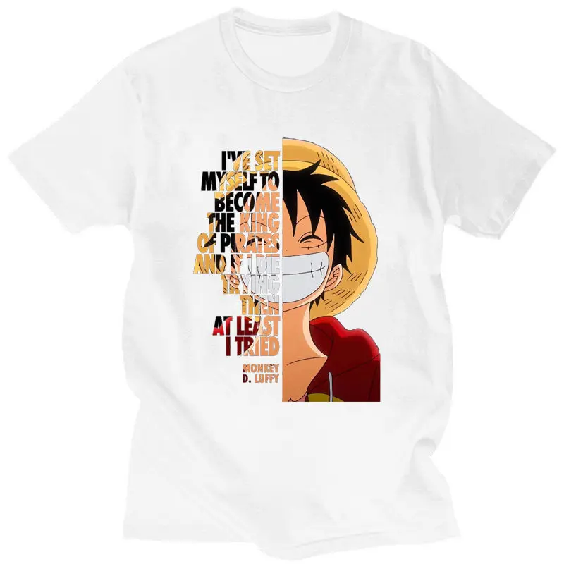Jour d'été homme thème T-Shirt ONE Monkey D Luffy manches courtes hommes et femmes été dessin animé impression sport loisirs haut pièce