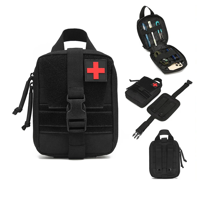 Tactical First Aid Kit Portable Molle Survival Medical Bag Outdoor  Camp Tool Waist Nylon Bag Hunting Accessories Storage Pouch