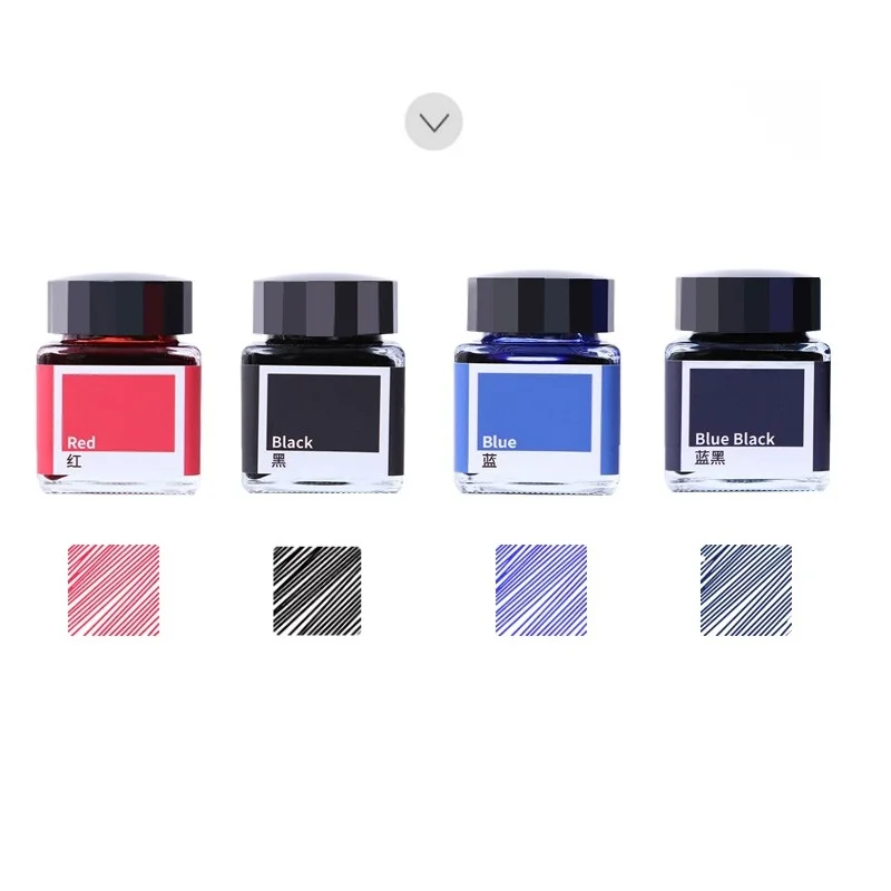 25ml Basic Color Ink Bottle Quick Dry Black Blue Red for Fountain Pen Writing Office School A7156