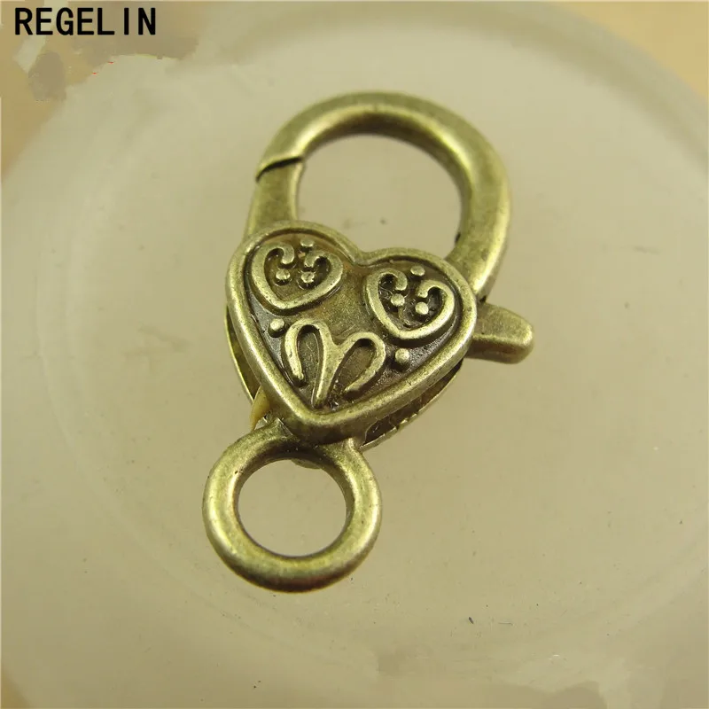 REGELIN Antique Silver Monkey Lobster Clasp Hooks 10pcs/lot  26*15MM For Necklace Bracelet Chain DIY Jewelry Accessory Findings