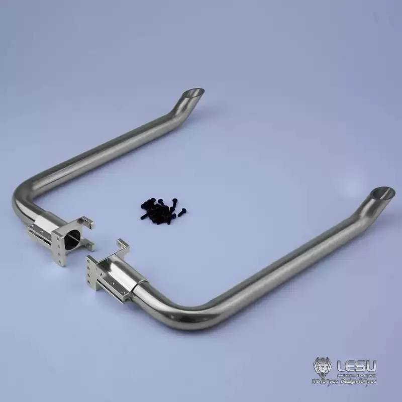 RC /14 Spezial-LESU Metall-Auspuffrohr für TAMIYA Hydraulikbagger, Lader, Muldenkipper für VOLVO Kipper DIY-Teile – Detail 1