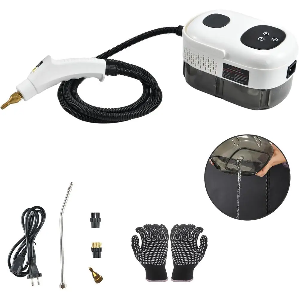 Портативный пароочиститель 2500 Вт, высокое давление, средство для удаления насекомых в кровати, очиститель мебели с аксессуарами для домашнего использования в автомобиле