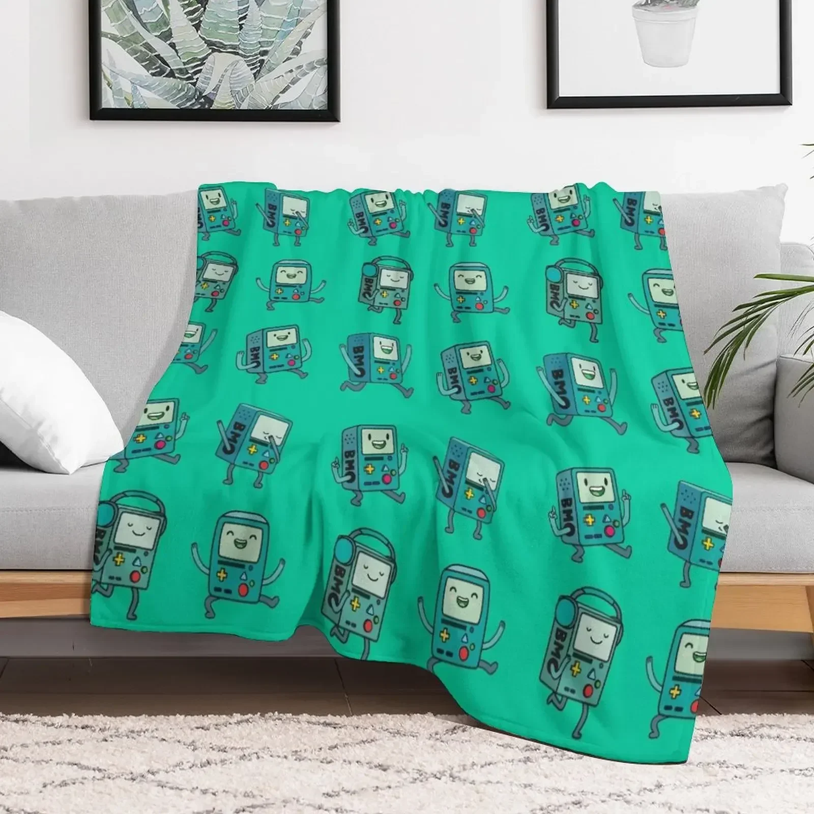 

BMO Throw Blanket Bed Fashionable Hairy Blankets bed plaid Thin Fashion Sofas Blankets