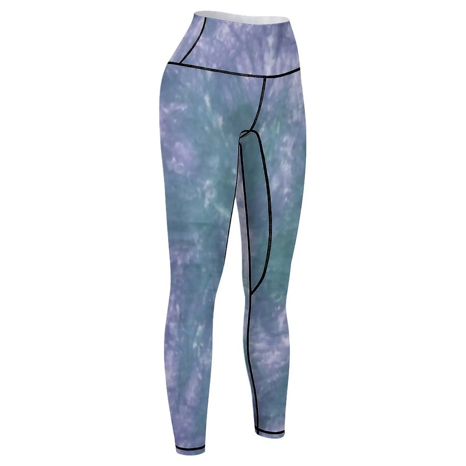 Tie diy blue and green Leggings harem pants Women's sports gym top Womens Leggings